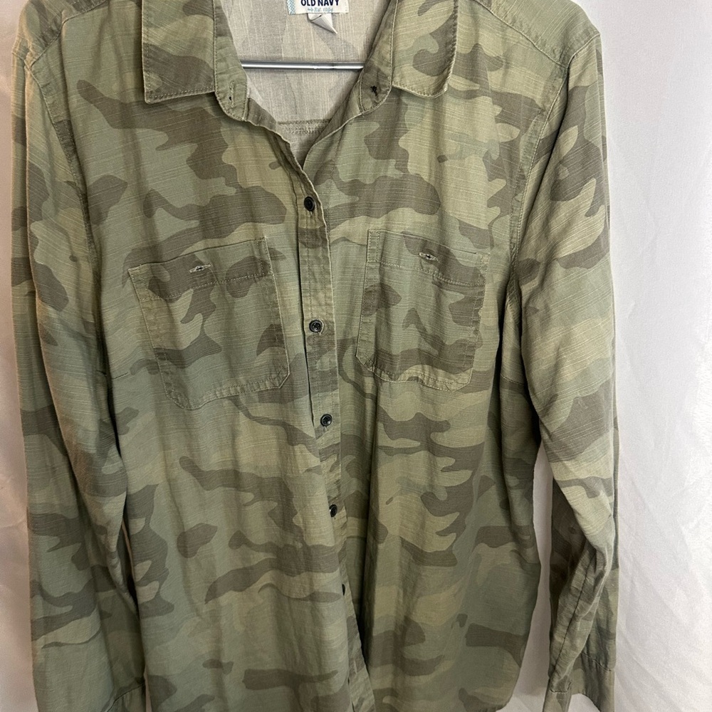 Women's Green Camo Shirt
